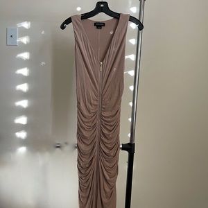 Marciano midi beige dress
